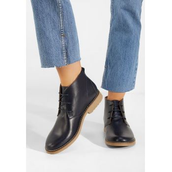 Ghete dama piele navy Kalisa V2