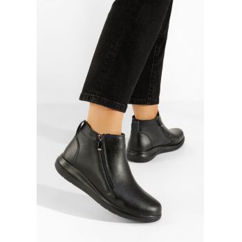 Ghete dama piele negre Afragola V2