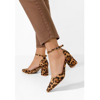 Pantofi cu toc Lenasia leopard