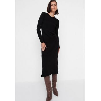 Rochie midi neagra Shirley