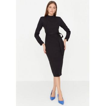 Rochie midi neagraJeannette ieftina