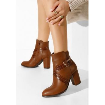 Botine elegante Caidesa camel