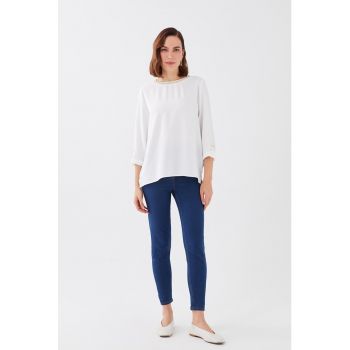 Bluza vaporoasa cu maneci 3/4