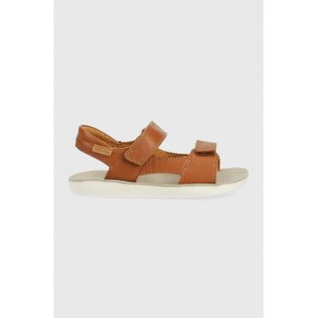 Shoo Pom sandale din piele pentru copii culoarea maro