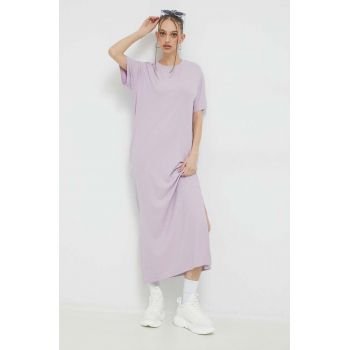 Fila rochie culoarea violet, maxi, drept