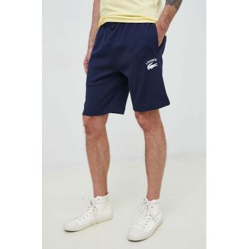 Lacoste pantaloni scurti din bumbac culoarea albastru marin