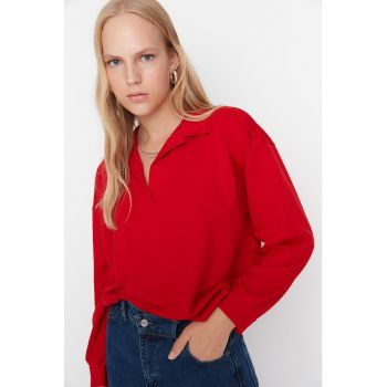 Bluza sport polo relaxed fit