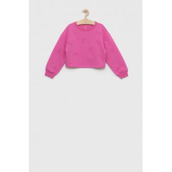 GAP bluza copii culoarea roz, cu imprimeu