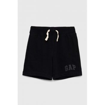 GAP pantaloni scurti copii culoarea negru, talie reglabila