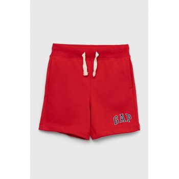 GAP pantaloni scurti copii culoarea rosu, talie reglabila