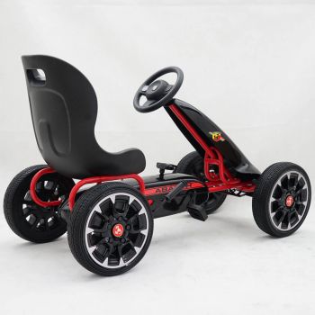 Kart cu pedale pentru copii Abarth negru de firma original