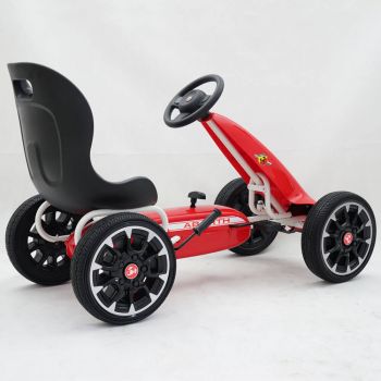 Kart cu pedale pentru copii Abarth rosu de firma original