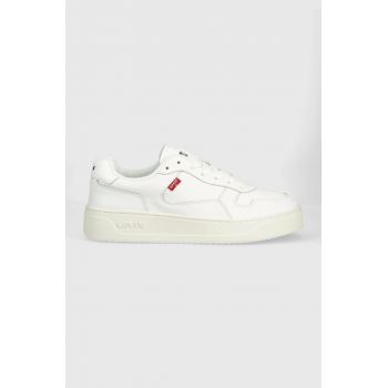 Levi's sneakers din piele Glide culoarea alb, D7521.0001