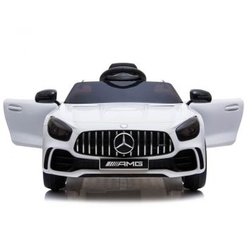 Masinuta electrica Mercedes GTR AMG mare BBH-0005 alb ieftina