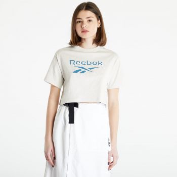 Reebok Classics Big Logo Cropped T-Shirt Chalk Mel
