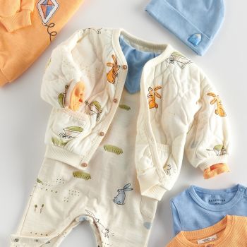 Reserved - Babies` jogging top - Ivory