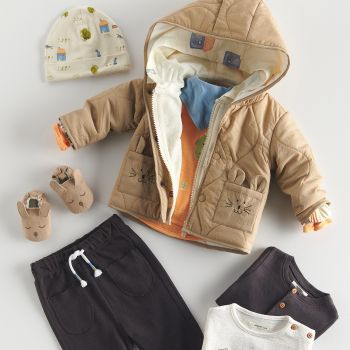 Reserved - Babies` outer jacket - Bej