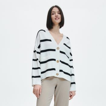 Reserved - Cardigan cu adaos de viscoză - Multicolor