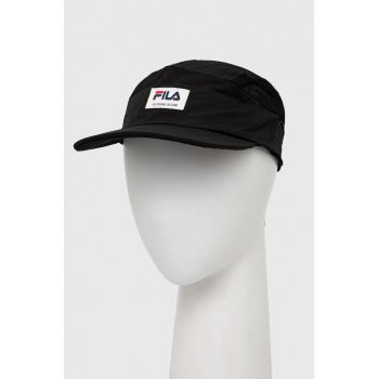 Fila sapca Tangier culoarea negru, cu imprimeu