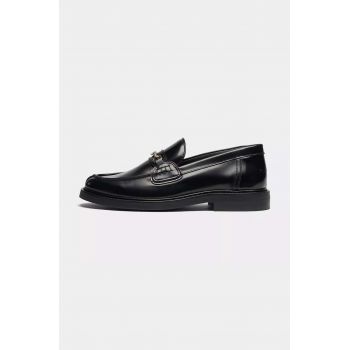Filling Pieces mocasini de piele Loafer Polido culoarea negru, cu toc plat, 44233191847