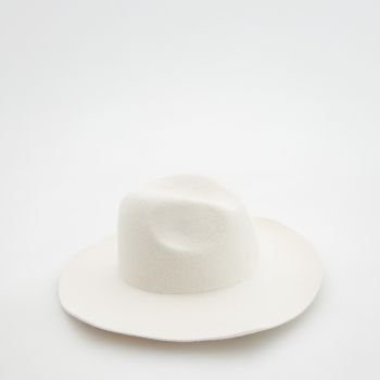 Reserved - Pălărie din lână - Ivory