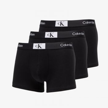 Calvin Klein ´96 Cotton Stretch Trunks 3-Pack Black/ Black/ Black de firma originali