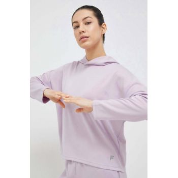 Fila bluză trening Crivitz culoarea violet, cu glugă, neted