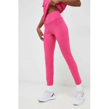 Fila leggins de antrenament Raga culoarea roz, neted de firma originali