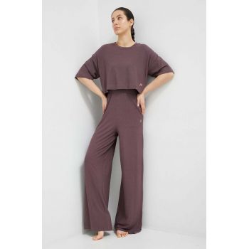 Fila pantaloni de trening Camaiore culoarea violet ieftin