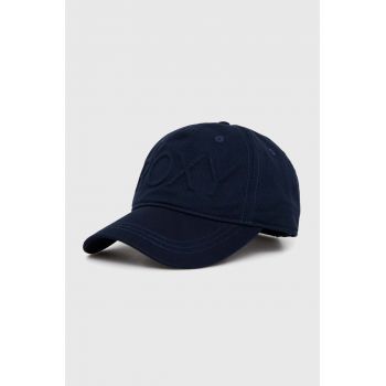 Roxy șapcă de baseball din bumbac culoarea albastru marin, neted de firma originala