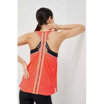 Under Armour top de antrenament Knockout culoarea roz