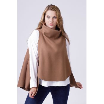 Vesta asimetrica trendy, din jerseu punto milano, bej Vesta asimetrica trendy, din jerseu punto milano, bej
