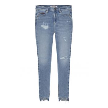 Blugi skinny cu detalii deteriorate Nora