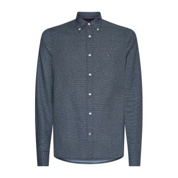 Camasa Oxford slim fit cu model