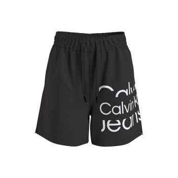 Pantaloni sport-bermude cu logo Pantaloni sport-bermude cu logo