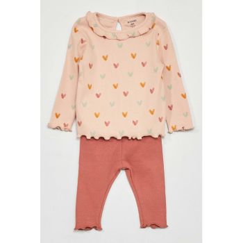 Set de colanti si bluza cu imprimeu Set de colanti si bluza cu imprimeu