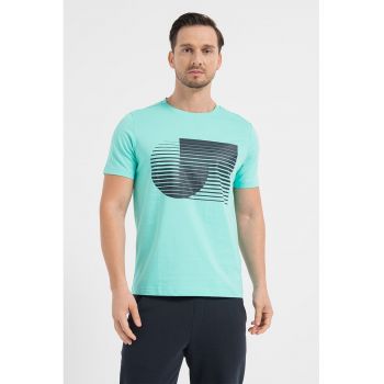 Tricou cu imprimeu geometric