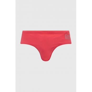 EA7 Emporio Armani costum de baie culoarea roz