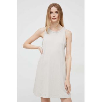 GAP rochie din bumbac culoarea bej, mini, drept