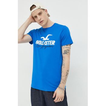 Hollister Co. tricou din bumbac cu imprimeu