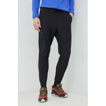 Marmot pantaloni de exterior Elche culoarea negru, neted