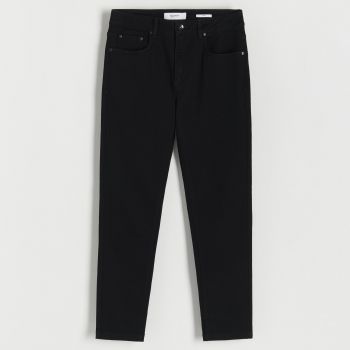 Reserved - Blugi skinny cu efect prespălat - Negru