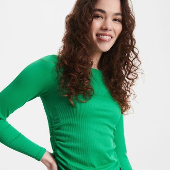 Reserved - Bluză din jerseu de tricot striat - Verde