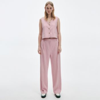 Reserved - Pantaloni în dungi, multicolori - Roz