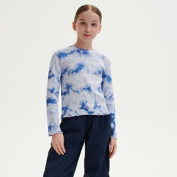 Reserved - Tricou din bumbac cu model - Violet Reserved - Tricou din bumbac cu model - Violet