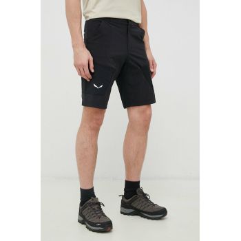 Salewa pantaloni scurți outdoor Pedroc 3 culoarea negru