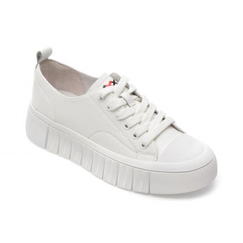 Pantofi sport GRYXX albi, 22209, din piele naturala