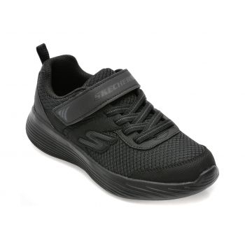 Pantofi sport SKECHERS negri, GO RUN 400 V2 , din material textil si piele ecologica