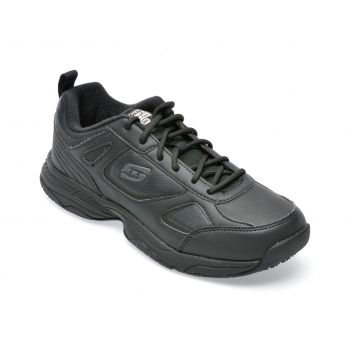 Ghete SKECHERS negre, DIGHTON , din piele ecologica