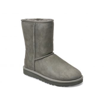 Ghete UGG gri, 1016223, din piele intoarsa